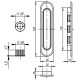 Ручка Armadillo (Армадилло) для раздвижных дверей SH.LD152.010 (SH010) WAB-11 матовая бронза