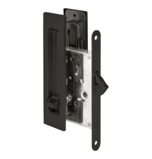 Защелка Punto (Пунто) с ручками для раздвижных дверей SH.SLQ152.011 (Soft LINE SLQ-011) BL черный