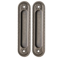 Ручка Armadillo (Армадилло) для раздвижных дверей SH.CL152.010 (SH010/CL) AS-9 античное серебро