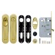 Набор Armadillo (Армадилло) для раздвижных дверей SH.LD152.KIT011-BK (SH011-BK) GP-2 золото