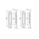 Ручка Punto (Пунто) для раздвижных дверей SH.SL152.010 (Soft LINE SL-010) СP хром
