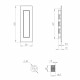 Ручка Armadillo (Армадилло) для раздвижных дверей SH.URB153.010 (SH010 URB) СP-8 хром