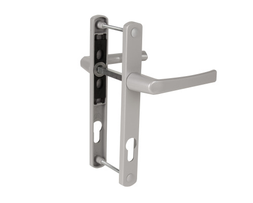 Ручка Punto (Пунто) на планке HANDLE.85.25.67-75 RAL 9006 серый Ручка Punto (Пунто) на планке HANDLE.85.25.67-75 RAL 9006 серый