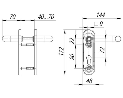 Ручка Fuaro (Фуаро) дверная FP.DH172.0431 (DH-0431 NE) NE нейлон, BL-24 черный Ручка Fuaro (Фуаро) дверная FP.DH172.0431 (DH-0431 NE) NE нейлон, BL-24 черный