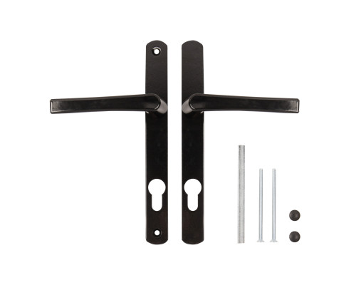 Ручка Punto (Пунто) на планке HANDLE.85.25.67-75 RAL 9005 черный Ручка Punto (Пунто) на планке HANDLE.85.25.67-75 RAL 9005 черный