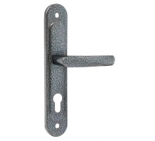 Ручка дверная Zenit (Зенит) на планке РФ1-68.02 серебро