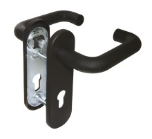 Ручка Fuaro (Фуаро) дверная FP.DH172.0433 NE (DH-0433 NE) (9x130) с пружиной BL-24 черный
