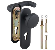 Ручка Fuaro (Фуаро) дверная FP.DH72.043P-KNOB NE (DH-043P-KNOB NE), нейлон, квадрат 9x90 мм, BL-24 черный
