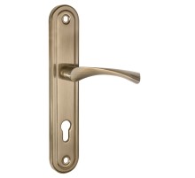 Ручка Punto (Пунто) на планке HANDLE90.CRONA.04-85 (P90 8504 CRONA) AB бронза