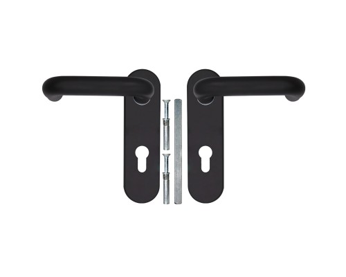 Ручка Fuaro (Фуаро) дверная FP.DH172.0433 NE (DH-0433 NE) (9x130) с пружиной BL-24 черный Ручка Fuaro (Фуаро) дверная FP.DH172.0433 NE (DH-0433 NE) (9x130) с пружиной BL-24 черный