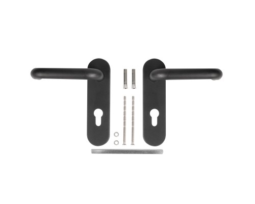 Ручка Fuaro (Фуаро) дверная FP.DH172.0433 NE (B2B) (9x140) с пружиной BL-24 черный Ручка Fuaro (Фуаро) дверная FP.DH172.0433 NE (B2B) (9x140) с пружиной BL-24 черный