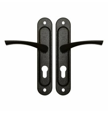 Ручка дверная Zenit (Зенит) на планке РФ1-55.17 (черный)