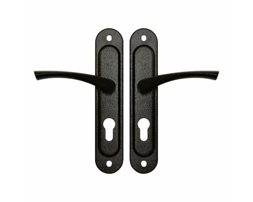 Ручка дверная Zenit (Зенит) на планке РФ1-55.17 (черный)