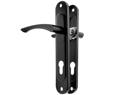 Ручка дверная Absolyute (Абсолют) на планке РФ1-85/07А (черный)