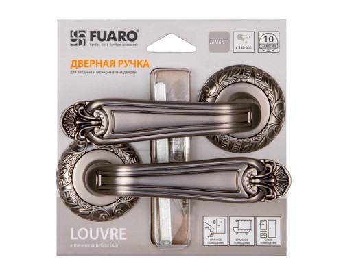 Ручка Fuaro (Фуаро) раздельная LOUVRE SM/HD AS-3 античное серебро Ручка Fuaro (Фуаро) раздельная LOUVRE SM/HD AS-3 античное серебро
