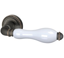 Ручка Armadillo (Армадилло) раздельная Silvia CL1/HD ABL-18/WP-109 Темная медь/бел. фарфор