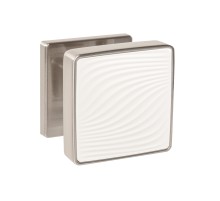 Ручка Punto (Пунто) раздельная K.EST.Q52.GIPNOZ SN/WH-3 матовый никель/белый