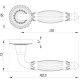 Ручка Armadillo (Армадилло) раздельная Bella CL2 GP-4 Золото