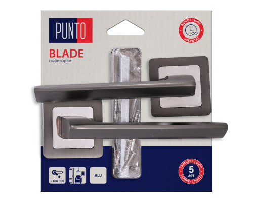 Ручка Punto (Пунто) раздельная LM/A K.QR52.BLADE/HD GR/CP-23 графит/хром Ручка Punto (Пунто) раздельная LM/A K.QR52.BLADE/HD GR/CP-23 графит/хром
