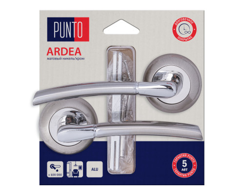 Ручка Punto (Пунто) раздельная LM/A R.TL54.ARDEA/HD SN/CP-3 матовый никель/хром Ручка Punto (Пунто) раздельная LM/A R.TL54.ARDEA/HD SN/CP-3 матовый никель/хром