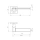 Ручка Ajax (Аякс) раздельная K.JK51.LIFT (LIFT JK) SN/CP-3 матовый никель/хром