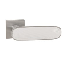 Ручка Punto (Пунто) раздельная K.EST.Q52.SHADE SSC/WH-16 сатинированный хром/белый