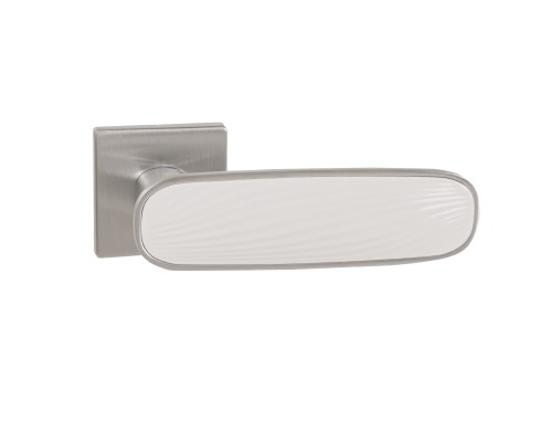 Ручка Punto (Пунто) раздельная K.EST.Q52.SHADE SSC/WH-16 сатинированный хром/белый