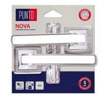 Ручка Punto (Пунто) раздельная LM/A K.QR52.NOVA/HD SN/CP-3 матовый никель/хром