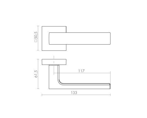 Ручка Fuaro (Фуаро) раздельная K.DM51.Straight (Straight DM) WH-19 белый Ручка Fuaro (Фуаро) раздельная K.DM51.Straight (Straight DM) WH-19 белый