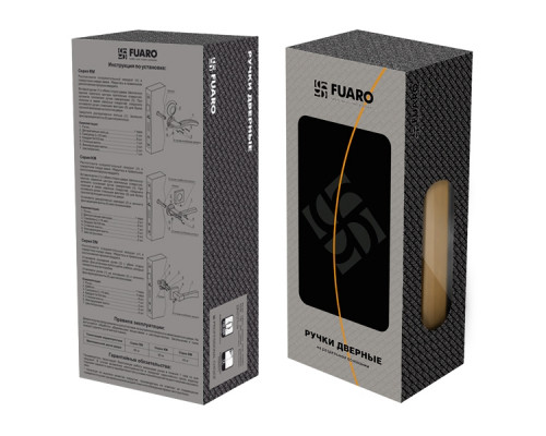 Ручка Fuaro (Фуаро) раздельная R.RM54.LARGO (LARGO RM) SN/CP-3 матовый никель/хром