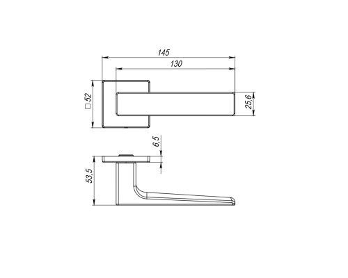 Ручка Fuaro (Фуаро) раздельная K.RL52.REDLINE (RED LINE RL) ABG-6 зелёная бронза