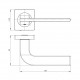 Ручка Ajax (Аякс) раздельная K.JK51.SPLINE (SPLINE JK) CP-8 хром