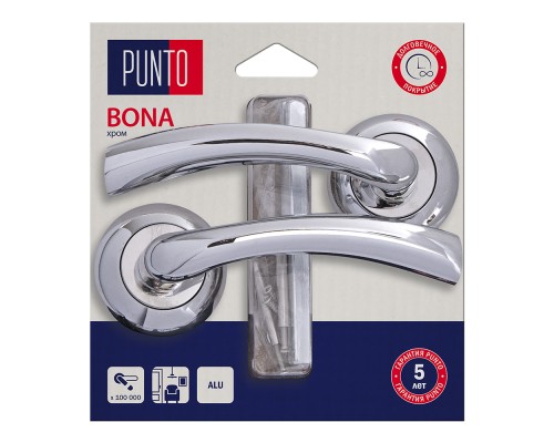 Ручка Punto (Пунто) раздельная LM/A R.TL54.BONA/HD CP-8 хром Ручка Punto (Пунто) раздельная LM/A R.TL54.BONA/HD CP-8 хром