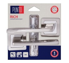 Ручка Punto (Пунто) раздельная LM/A K.QR52.RICH/HD SN/CP-3 матовый никель/хром