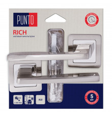 Ручка Punto (Пунто) раздельная LM/A K.QR52.RICH/HD SN/CP-3 матовый никель/хром