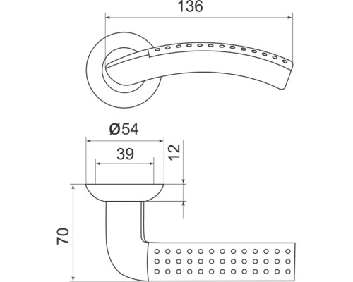 Ручка Armadillo (Армадилло) раздельная Libra LD26-1GP-22 золото TECH (кв. 8х140) Ручка Armadillo (Армадилло) раздельная Libra LD26-1GP-22 золото TECH (кв. 8х140)