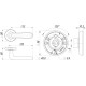 Ручка Fuaro (Фуаро) раздельная VIRGINIA SM MAB-6 темная бронза