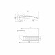 Ручка Punto (Пунто) раздельная R.TL54.LOGICA (LOGICA TL) 130mm SN/CP-3 матовый никель/хром