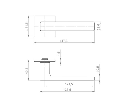 Ручка Armadillo (Армадилло) раздельная K.YM.TOFFEE AC-9 медь