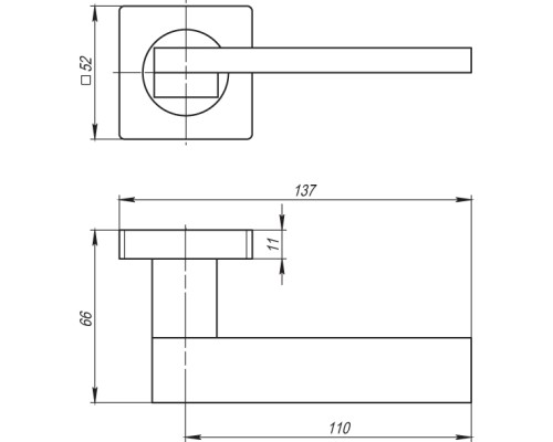 Ручка Armadillo (Армадилло) раздельная SENA SQ002-21SN-3 матовый никель Ручка Armadillo (Армадилло) раздельная SENA SQ002-21SN-3 матовый никель