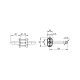 Ручка Fuaro (Фуаро) раздельная R.DSS304-0203P/19 (DSS-0203P/19) INOX 304