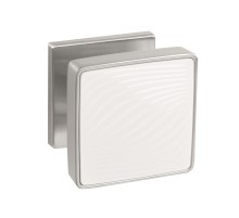 Ручка Punto (Пунто) раздельная K.EST.Q52.GIPNOZ SSC/WH-16 сатинированный хром/белый