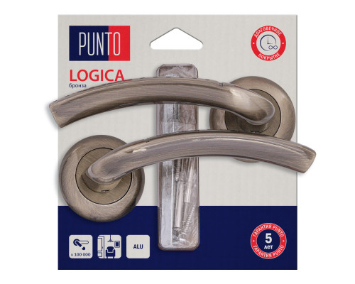 Ручка Punto (Пунто) раздельная LM/A R.TL54.LOGICA/HD ABG-6 бронза Ручка Punto (Пунто) раздельная LM/A R.TL54.LOGICA/HD ABG-6 бронза