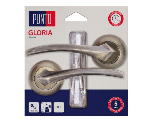 Ручка Punto (Пунто) раздельная LM/A R.TL54.GLORIA/HD ABG-6 бронза Ручка Punto (Пунто) раздельная LM/A R.TL54.GLORIA/HD ABG-6 бронза