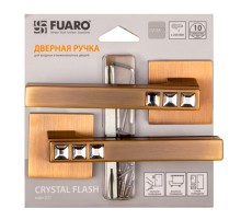 Ручка Fuaro (Фуаро) раздельная CRYSTAL FLASH DM/HD CF-17 кофе