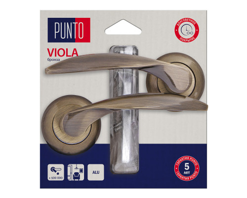 Ручка Punto (Пунто) раздельная LM/A R.TL54.VIOLA/HD ABG-6 бронза Ручка Punto (Пунто) раздельная LM/A R.TL54.VIOLA/HD ABG-6 бронза