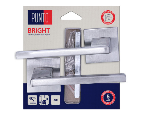 Ручка Punto (Пунто) раздельная LM/A K.QS52.BRIGHT/HD SSC-16 сатин. хром Ручка Punto (Пунто) раздельная LM/A K.QS52.BRIGHT/HD SSC-16 сатин. хром