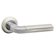 Ручка Fuaro (Фуаро) раздельная R.RM54.LARGO (LARGO RM) SN/CP-3 матовый никель/хром Ручка Fuaro (Фуаро) раздельная R.RM54.LARGO (LARGO RM) SN/CP-3 матовый никель/хром