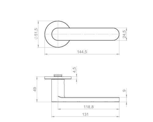 Ручка Armadillo (Армадилло) раздельная R.YM.SAVOIARDI MWSC-33 итальянский тисненый