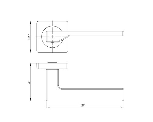 Ручка Ajax (Аякс) раздельная K.JK51.LEVEL (LEVEL JK) BL-24 черный Ручка Ajax (Аякс) раздельная K.JK51.LEVEL (LEVEL JK) BL-24 черный